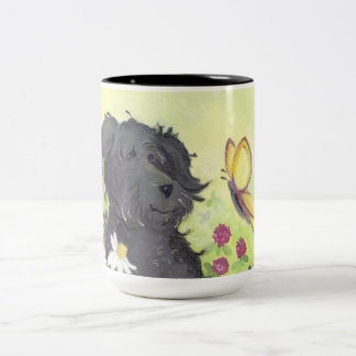 Labradoodle Doodle Dog/Mok Tweekleurige Koffiemok