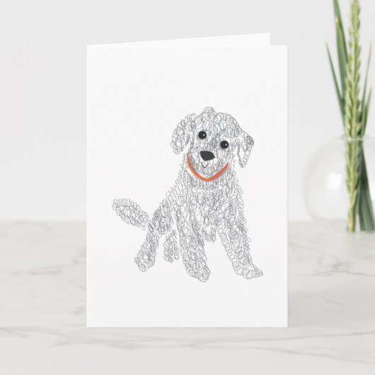 Labradoodle Doodle Kaart (Voorkant)