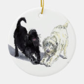 Labradoodle Doodle Keramisch Ornament (Voorkant)