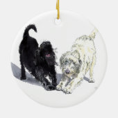 Labradoodle Doodle Keramisch Ornament (Achterkant)