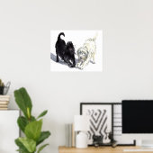 Labradoodle Doodle Poster (Thuiskantoor)