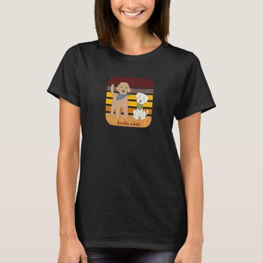 Labradoodle Doodle Vibes T-shirt (Voorkant)