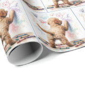 Labradoodle Doodling op een muur Cadeaupapier (Rol Hoek)
