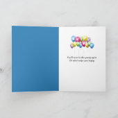 Labradoodle Doodling voor 50ste verjaardag Kaart (Binnen)