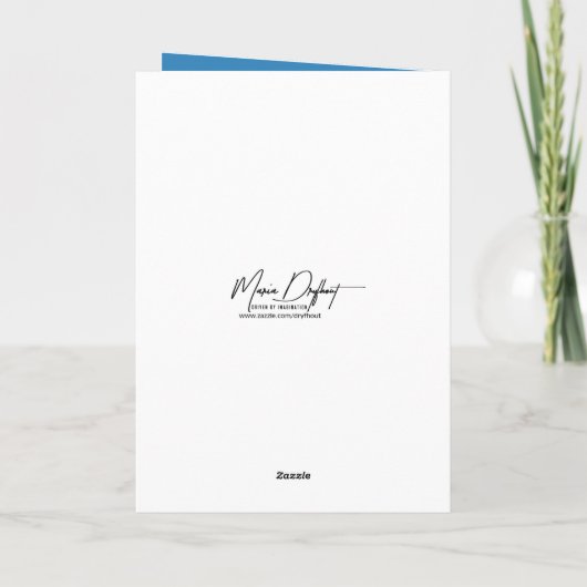 Labradoodle Doodling voor 60ste verjaardag Kaart (Achterkant)