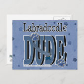 LabraDoodle DUDE Briefkaart (Voorkant / Achterkant)