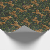 Labradoodle en Blackberry inpakpapier (Hoek)