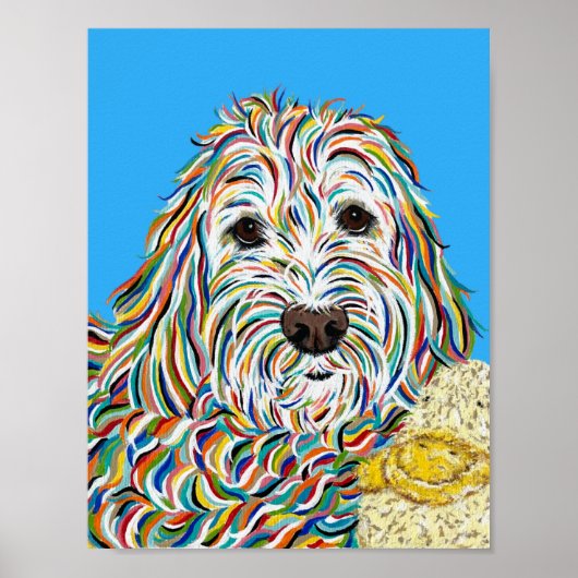 Labradoodle en Ducky Poster (Voorkant)