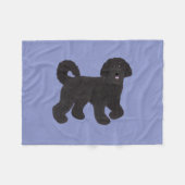 Labradoodle Fleece Blanket Deken (Voorkant (Horizontaal))