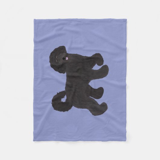 Labradoodle Fleece Blanket Deken (Voorkant)