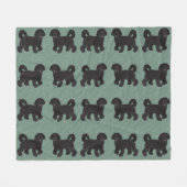 Labradoodle Fleece Blanket Deken (Voorkant (Horizontaal))
