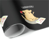 Labradoodle Funny Labrador Dog Pun Dark BG Cadeaupapier (Rol Hoek)