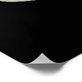 Labradoodle Funny Labrador Dog Pun Dark BG Poster (Hoek)