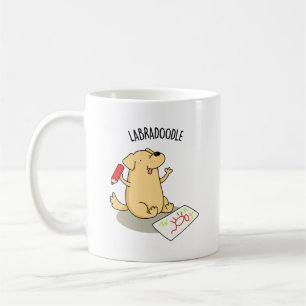 Labradoodle Funny Labrador Dog Pun Koffiemok