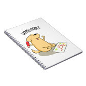 Labradoodle Funny Labrador Dog Pun Notitieboek (Rechterzijde)