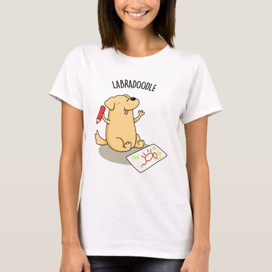 Labradoodle Funny Labrador Dog Pun T-shirt (Voorkant)