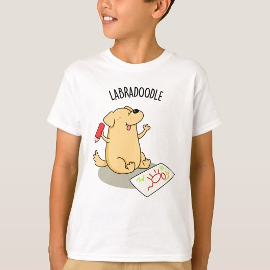Labradoodle Funny Labrador Dog Pun T-shirt (Voorkant)