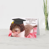 Labradoodle gefeliciteerd van de diergeneeskundige kaart (Voorkant)