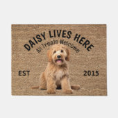 Labradoodle Gepersonaliseerd Hondenliefhebber Deur Deurmat (Voorkant)