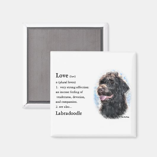 Labradoodle Gifts Magneet (Voorkant / Achterkant)