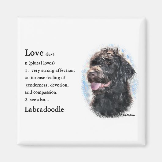 Labradoodle Gifts Magneet (Voorkant)