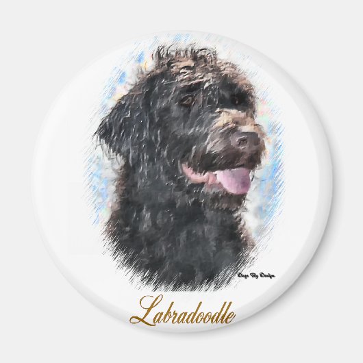 Labradoodle Gifts Magneet (Voorkant)