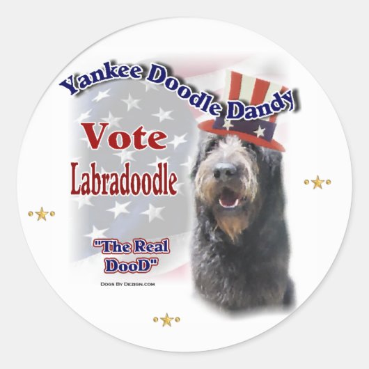 Labradoodle Gifts Ronde Sticker (Voorkant)