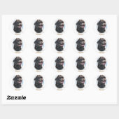 Labradoodle Gifts Ronde Sticker (Vel)