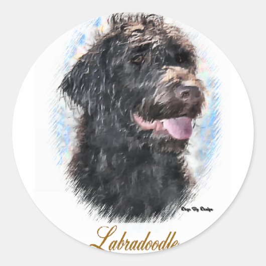Labradoodle Gifts Ronde Sticker (Voorkant)