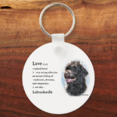 Labradoodle Gifts Sleutelhanger (Voorkant)