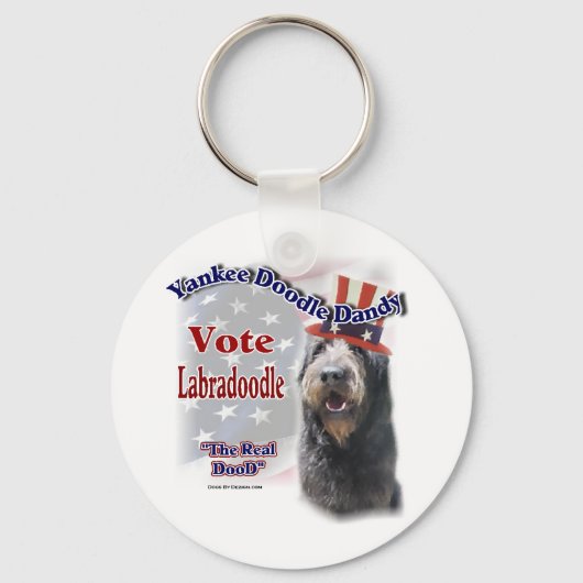 Labradoodle Gifts Sleutelhanger (Voorkant)