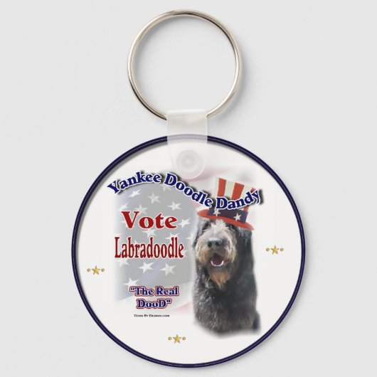Labradoodle Gifts Sleutelhanger (Voorkant)