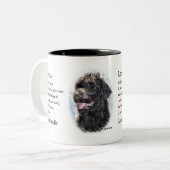 Labradoodle Gifts Tweekleurige Koffiemok (Voorkant links)