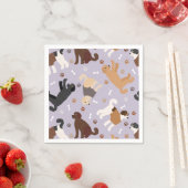 Labradoodle/Goldendoedle Botten en Paws Napkins Servet (Insitu)