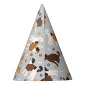 Labradoodle/Goldendoedle Botten en Paws Party Ha Feesthoedjes (Achterkant)