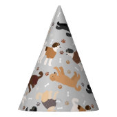 Labradoodle/Goldendoedle Botten en Paws Party Ha Feesthoedjes (Links)