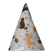 Labradoodle/Goldendoedle Botten en Paws Party Ha Feesthoedjes (Rechts)