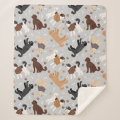 Labradoodle/Goldendoedle Botten en Paws Sherpa B Sherpa Deken (Voorkant)