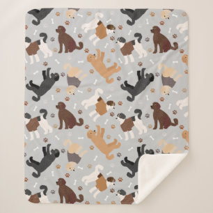Labradoodle/Goldendoedle Botten en Paws Sherpa B Sherpa Deken