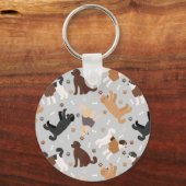 Labradoodle/Goldendoedle Botten en Paws Sleutelhan Sleutelhanger (Voorkant)