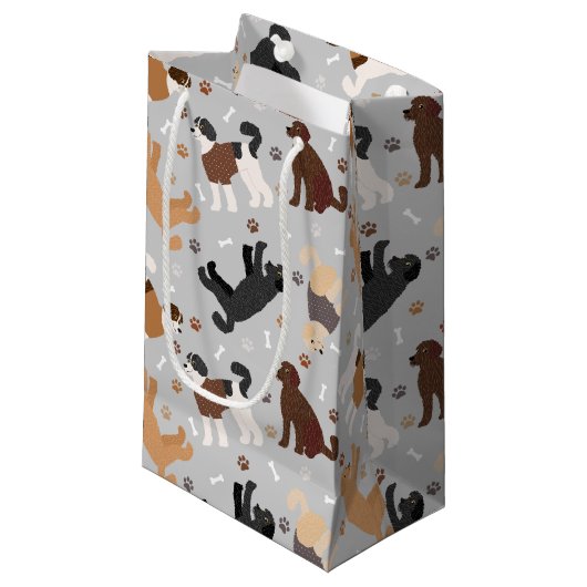 Labradoodle/Goldendoedle Botten en Paws Small Gi Klein Cadeauzakje (Voorkant Gekanteld)