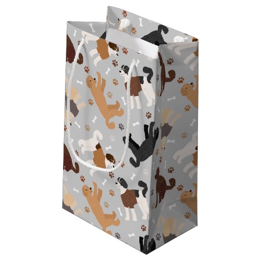 Labradoodle/Goldendoedle Botten en Paws Small Gi Klein Cadeauzakje (Achterkant Gekanteld)