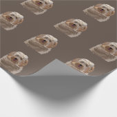 Labradoodle Goldendole Poodle Dog Pet Cadeaupapier (Hoek)