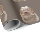 Labradoodle Goldendole Poodle Dog Pet Cadeaupapier (Rol Hoek)