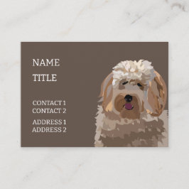 Labradoodle Goldendole Poodle Dog Pet Visitekaartje