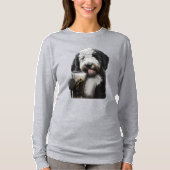 Labradoodle Goldendole Sheepadoodle Dog Mam Pap T-shirt (Voorkant)