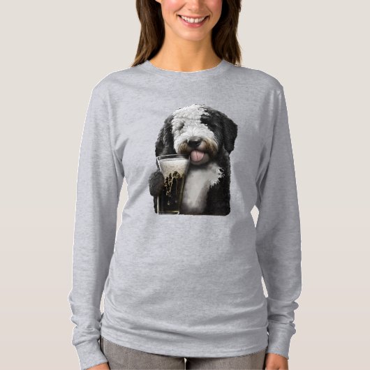 Labradoodle Goldendole Sheepadoodle Dog Mam Pap T-shirt (Voorkant)