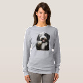 Labradoodle Goldendole Sheepadoodle Dog Mam Pap T-shirt (Voorkant volledig)