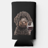 Labradoodle Goldendole wijnseltzer bier koozie (Achterkant)