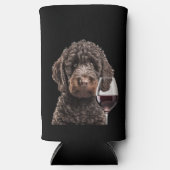 Labradoodle Goldendole wijnseltzer bier koozie (Voorkant)